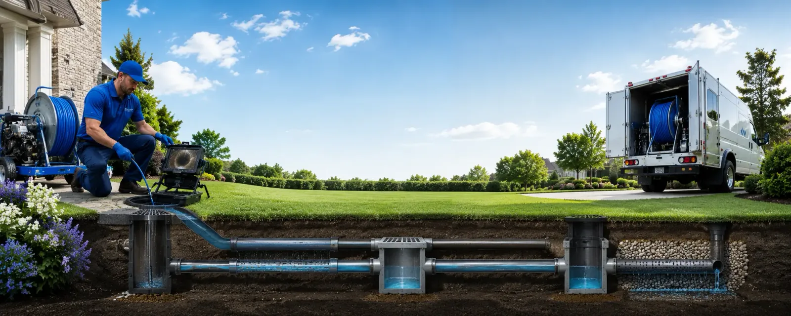 Outdoor drain cleaning information for Marblehead, MA